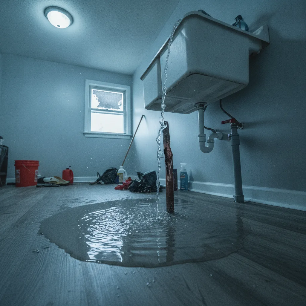 Burst Pipe Water Damage Restoration